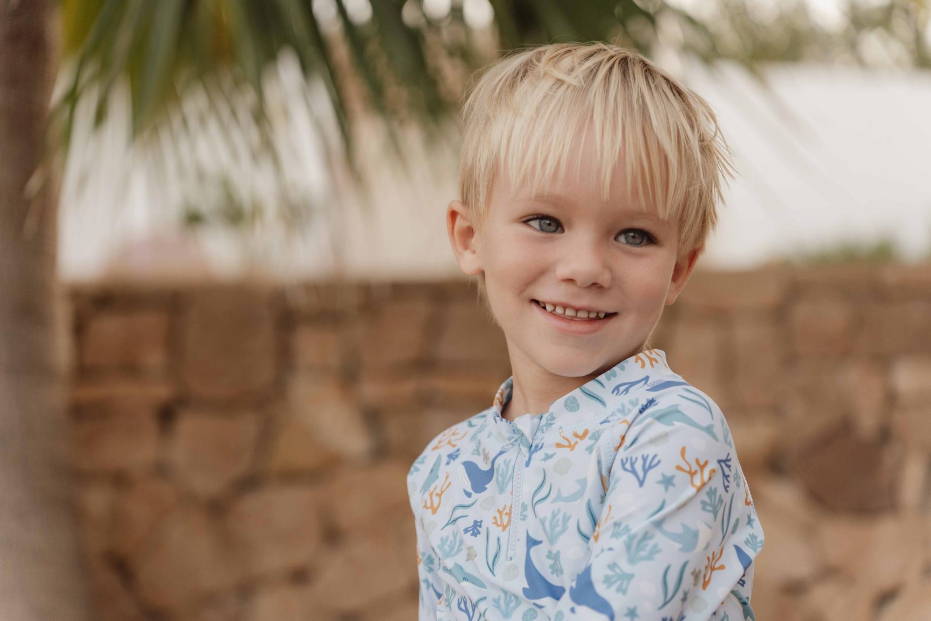 T-shirt de bain Little Dutch mer corail