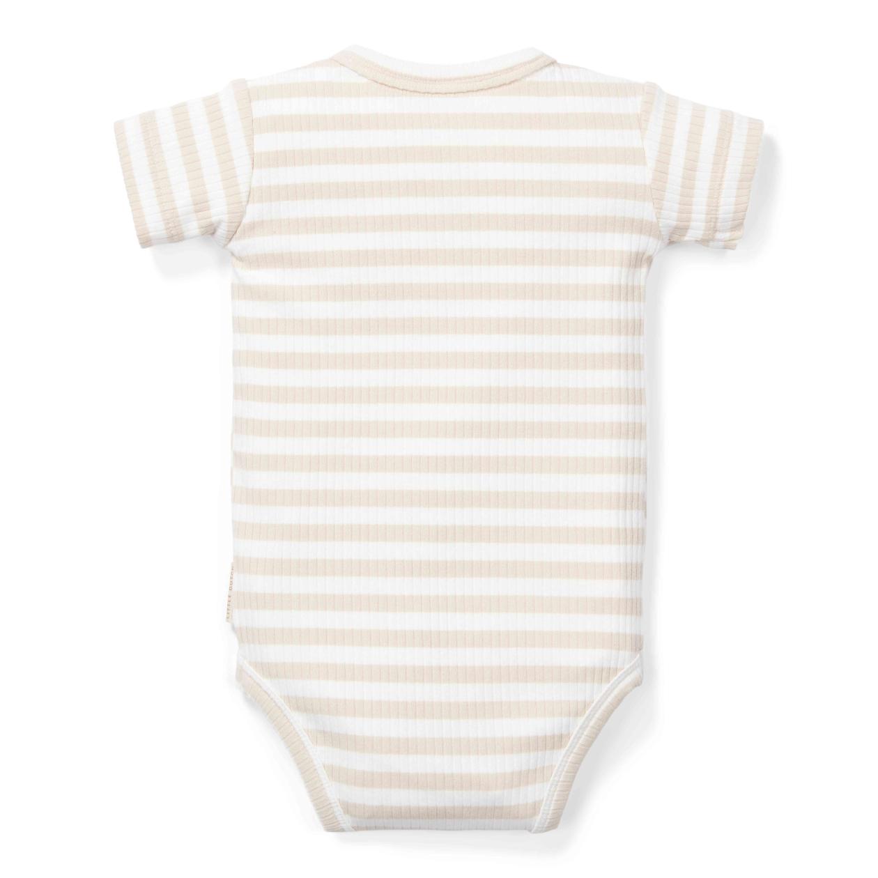 Short sleeve bodysuit Little Dutch baby bunny striped