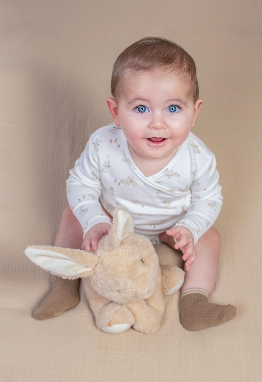 Long sleeve bodysuit Little Dutch baby bunny